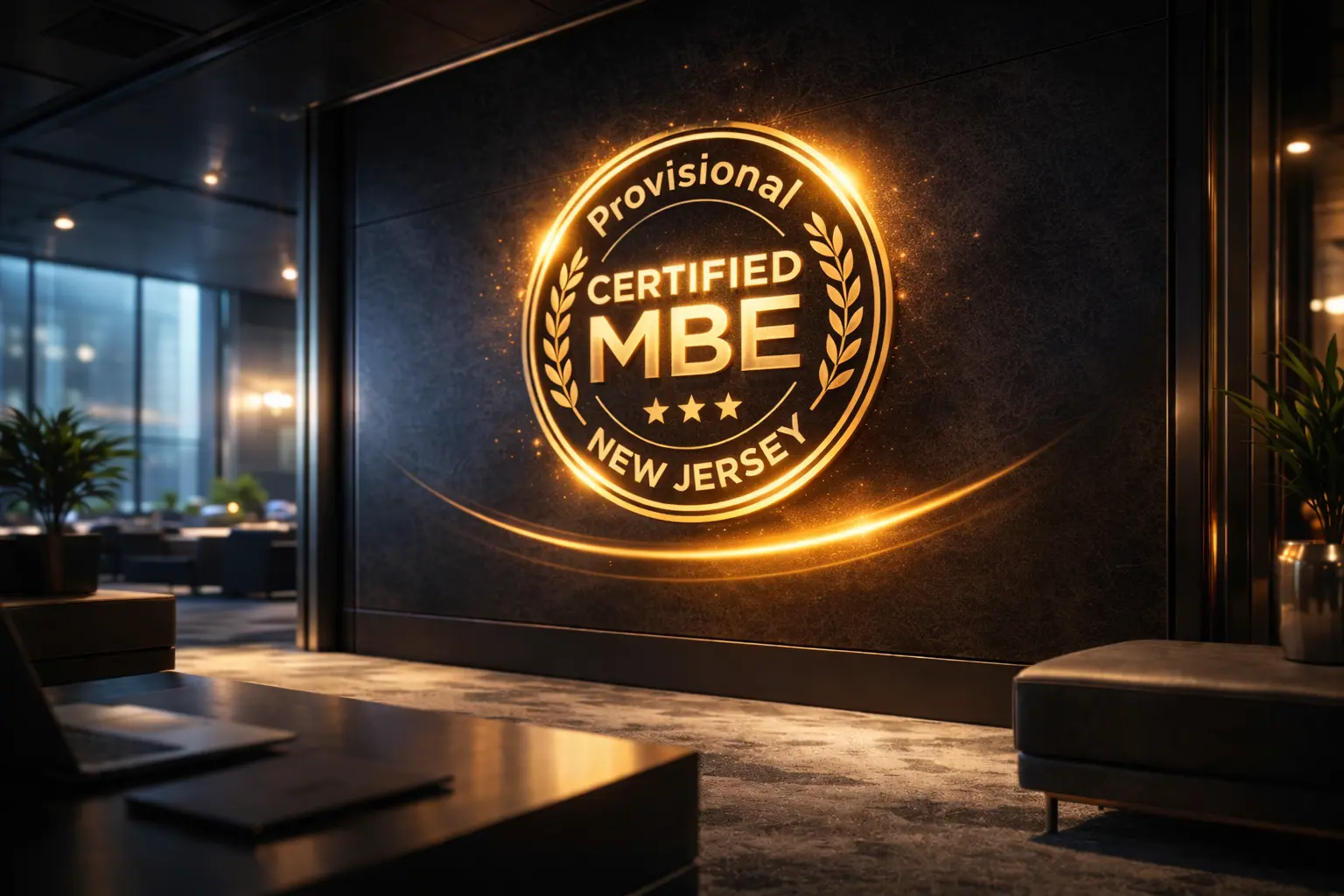 MBE certification proof tile