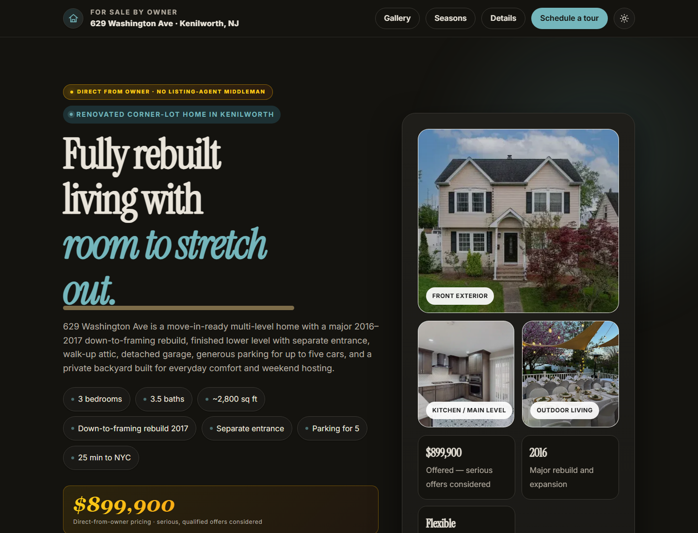 Live 629 Washington Avenue property website